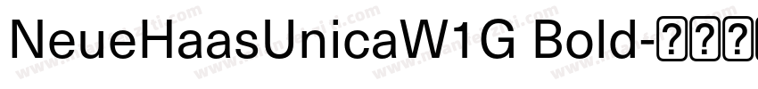 NeueHaasUnicaW1G Bold字体转换